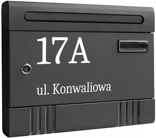 Oplotenie, brána - Poštová schránka K1 čierna - UV nápis